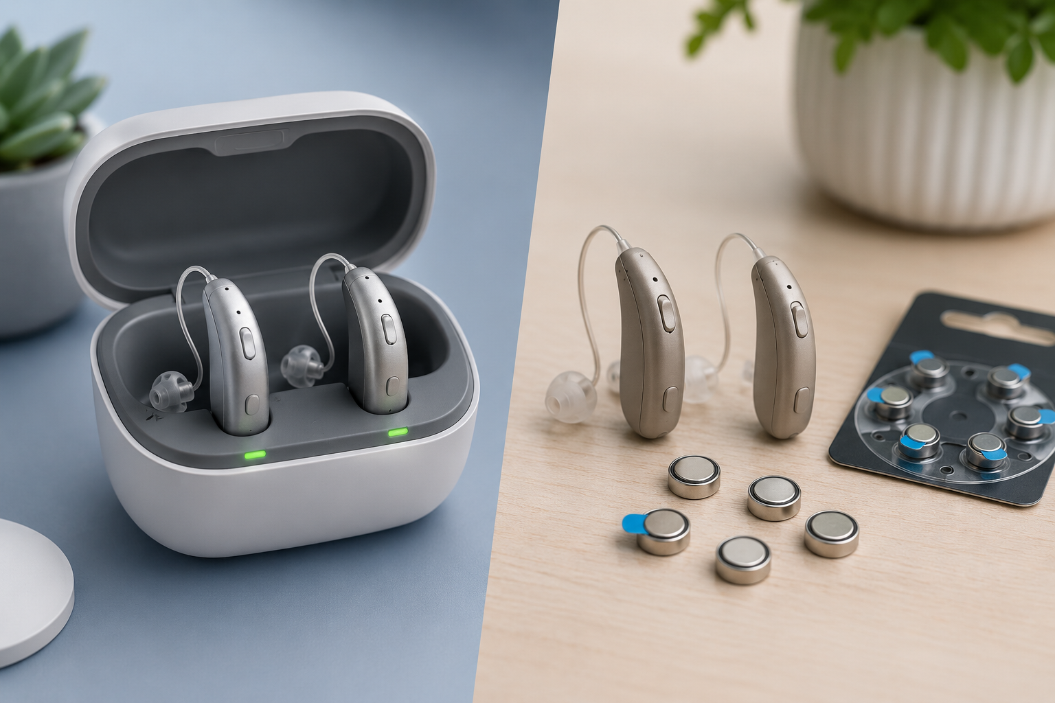 Rechargeable vs. Battery-Powered Hearing Aids: Which Is Right for You?